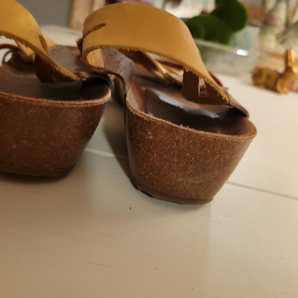 Vibrant Yellow and Pink Sandals for Casual Comfort (EUC ONLY tried On ) - Picture 7 of 12